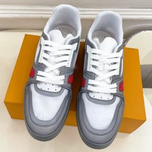Luxurious <b>Men's</b> Unisex Walking Basketball Lace-Up <b>Shoes</b> <b>Soft</b> All Seasons Designer Sneakers Genuine Leather Casual <b>Shoes</b> - Product Image 4