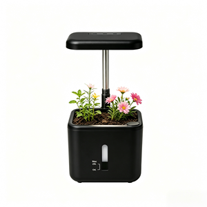 Maceta con Sistema <span class=keywords><strong>de</strong></span> Riego Automático y Luz LED <span class=keywords><strong>de</strong></span> Cultivo, Maceta Hidropónica con Nivel <span class=keywords><strong>de</strong></span> Agua Visible para el Hogar - Product Image 2