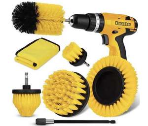 Ensemble de brosses de nettoyage pour perceuse électrique avec poignée en plastique et brosse en nylon pour usage domestique - Product Image 3