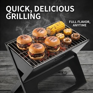 Camping Campfire <b>Grill</b> Portable Folding Charcoal <b>Grills</b>, Backpacking <b>BBQ</b> <b>Grill</b> for Outdoor Cooking Bonfire Patio Backyard - Product Image 4
