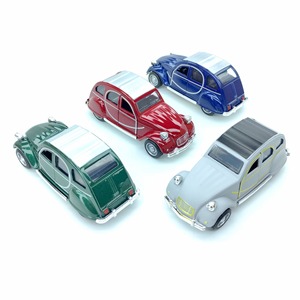 Modèle <span class=keywords><strong>de</strong></span> voiture miniature vintage en alliage métallique 1/36, avec portes ouvrables, simulation 2CV6 <span class=keywords><strong>Charleston</strong></span>, voiture jouet pour collection d'enfants - Product Image 3