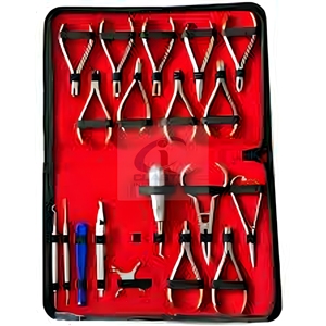 Ensemble d'instruments dentaires orthodontiques de base, 19 pièces, kit d'outils composites, qualité allemande supérieure, acier inoxydable, OEM CE ISO13485 - Product Image 3