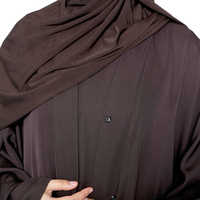 Nouvelle Arrivée Personnalisée : Abaya en Satin Effet Soie pour Femme, Abaya Ouverte à Manches Larges, Robe Musulmane Modeste, Vêtement Islamique, Cardigan en Gros