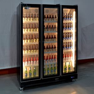 Refroidisseur de boissons en verre à plusieurs étages, réfrigérateur vertical de boissons debout - Product Image 4