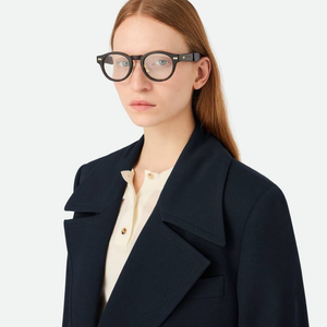 กรอบแว่นตา Bottega Retro ทรงกลม รุ่นคลาสสิกสำหรับทุกเพศ เลนส์ใส แว่นสายตา Veneta BV - Product Image 6