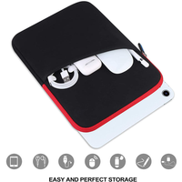 Étui en caoutchouc Lacdo pour tablette iPad Pro 10,5 pouces, sac de protection rouge