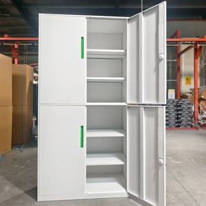 Armoire de classement commerciale en acier, design moderne et minimaliste, verrouillable, 2 tiroirs, porte en verre antistatique, pour les finances - Product Image 3