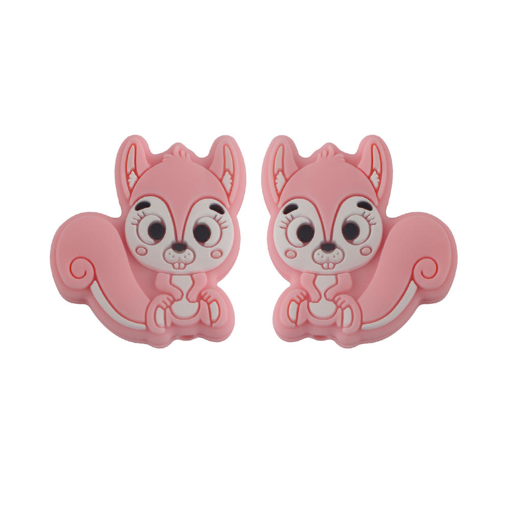 Squirrel Focal bead Candy Pink SA124