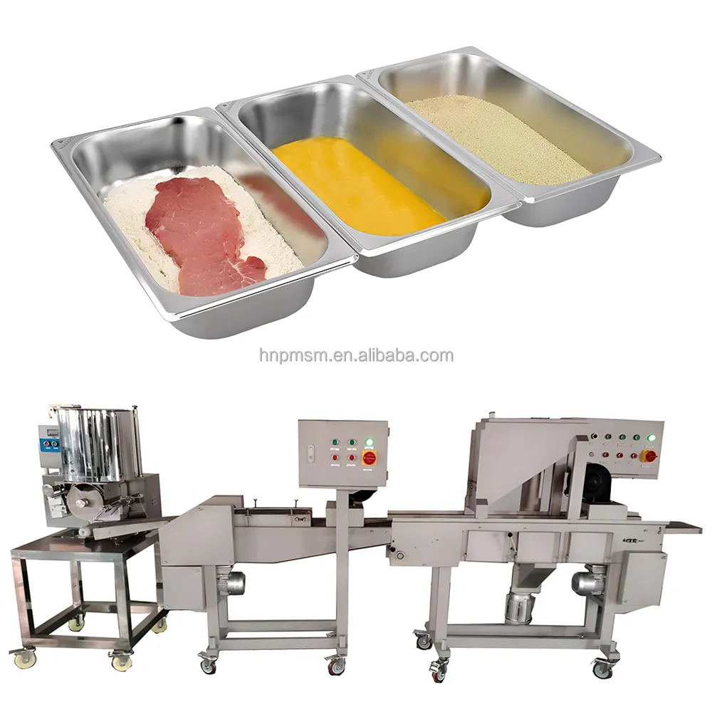 高効率バッターおよびパン粉工場供給食品生産技術工業用食品加工装置
