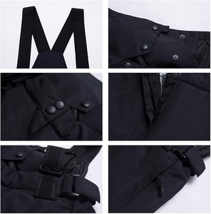 Pantalones de Esquí para Hombre, Impermeables, Cortavientos, Transpirables, Estampados, Aislantes, Cálidos, para Invierno, con Tirantes y Cremallera - Product Image 2