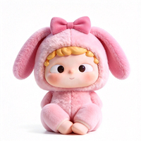 Peluche Lapin Personnalisée avec Nœud Papillon, Jouet en Peluche Lapin Rembourré Personnalisé, Peluche Lapin Doux et Moelleux