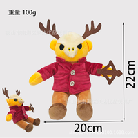 Nouvelle Poupée en Peluche Élan 99 Nuits, Jeux d'Horreur pour Filles, Rembourrage Coton PP, Broderie, Style Mignon et Amusant pour Jeunes, En Stock