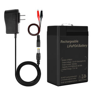 Lifepo4 pil paketi uzun ömürlü 6V LED derin döngüsü şarj edilebilir piller için LED aydınlatma aktive ışıkları el feneri - Product Image 5