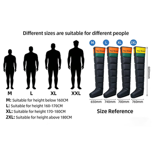 Système de récupération sportive par massage, bottes à compression d'air à 4 chambres pour machine de massage des pieds et des jambes - Product Image 5