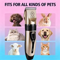 Tondeuse à poils pour animaux de compagnie transfrontalière pour chats et chiens - Tondeuse électrique avec lames en ABS et en céramique, étanche et silencieuse