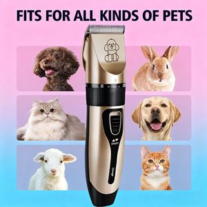 <span class=keywords><strong>Tondeuse</strong></span> à <span class=keywords><strong>poils</strong></span> pour animaux de compagnie transfrontalière pour chats et chiens - <span class=keywords><strong>Tondeuse</strong></span> électrique avec lames en ABS et en céramique, étanche et silencieuse - Product Image 2