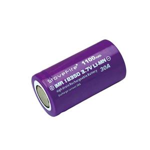 18350 1100 мАч 3,7 В 1400 мАч 3C <span class=keywords><strong>3.3A</strong></span> INR18350 цилиндрическая 1100 мАч литий-ионная аккумуляторная батарея для фонарика - Product Image 3