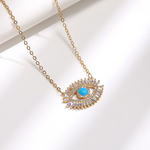 Collana Girocollo Vintage con Ciondolo a Occhio per Donne, Stile Punk, Catena Corta, Gioielli alla Moda per Uso Quotidiano, Regalo - Product Image 4