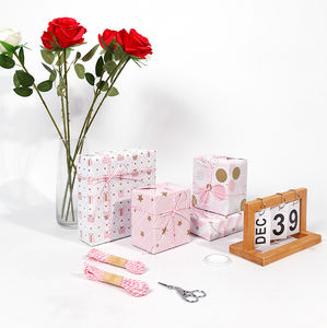 2025 New Product Launch Fashion Simple Cute 43*300CM <b>pink</b> Gift <b>Wrapping</b> <b>Paper</b> - Product Image 4