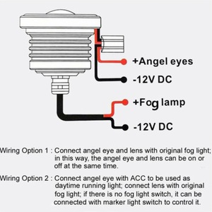 Đèn sương mù ô tô LED COB 12V đa năng 2.5/3.0/3.5 inch mới 6700K trắng, kiểu mắt thiên thần, đèn chiếu sáng khi lái xe - Product Image 4
