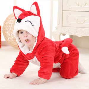 TONWHAR Tutina da Volpe Rossa per Neonati, Unisex, Costume di Halloween per Bambini, Abbigliamento per Bebè - Product Image 2