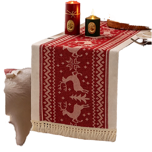 New Style Wholesale American Style Embroidered <b>Table</b> <b>Runner</b> 72in for Wedding Home Hotel Holiday Party Decor - Product Image 1