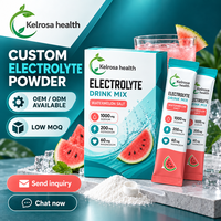 Poudre de boisson électrolytique aux fruits sans sucre pour l'hydratation quotidienne, nutrition sportive, marque privée