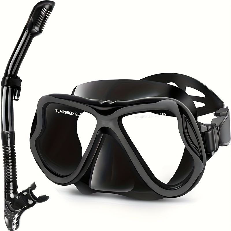 Oem Premium Snorkel Set With Comfort Fit All Snorkel Mask Wide Panoramic View Anti-fog Scuba Diving Mask
