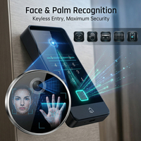 Sistema de Videoportero Hiwink 2K de 2 Cables, Teléfono Inteligente WiFi para Puerta con Identificación Facial, Huella Dactilar, NFC, Tuya, Alexa, 8 Monitores, IP65, para Viviendas