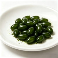 Poudre de Chlorelle Qualité Alimentaire, Microalgues Vertes en Poudre à Mur Cellulaire Brouillé, Chlorelle en Vrac pour Mélange Super Alimentaire, Boissons et Préparations Solides