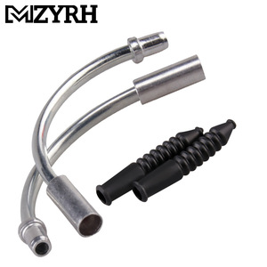 Protector de Codo para Freno V-Brake de Bicicleta, Cubierta Antipolvo para Cables, para Bicicletas de Montaña/Carretera, Delantero/Trasero, Aleación de Aluminio Plateado+Negro, Acero Inoxidable - Product Image 4