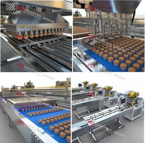 2025 पूर्ण स्वचालित बड़े पैमाने 304 स्टेनलेस स्टील कपकेक से भरा केक उत्पादन लाइन आटा मिक्सर 50 वर्षीय स्रोत निर्माता - Product Image 3