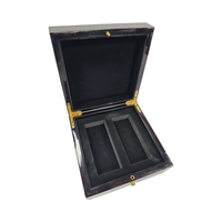 Boîte cadeau carrée noire personnalisée avec design transparent moderne, boîte à bijoux intérieure en EVA, boîte de rangement, boîte cadeau de luxe