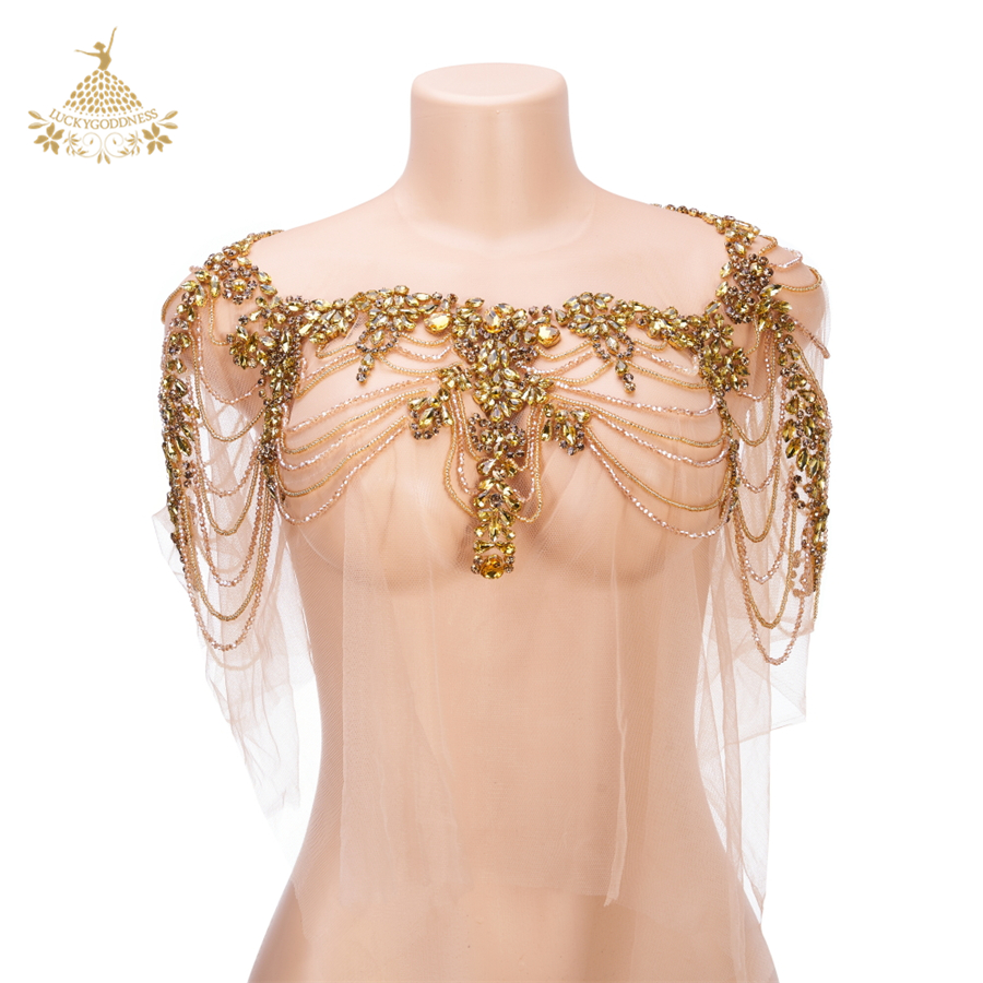 Gold Bodice Appliqued Bride Dresses - Latin Dance Patch Gold Bodice Appliqued Bride Dresses - Latin Dance Patch