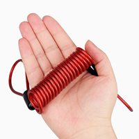 Rappel de ressort de verrouillage de disque de moto, câble antivol de verrouillage de disque de câble d'acier à ressort moto vélo scooter