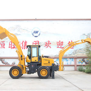 รถแทรกเตอร์ขนาดเล็ก 4x4 ยี่ห้อ HW พร้อมที่ตักและรถขุดตักดิน - Product Image 6