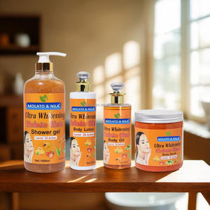 Kit de Cuidado Corporal Aclarante para Piel Oscura, Revitalizante para Corregir la Pigmentación Desigual, Refresca y Revela una Piel Luminosa con Melanina - Product Image 3