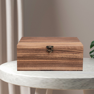 Caja de madera personalizada para joyería, caja de almacenamiento de recuerdo de madera para regalo - Product Image 2
