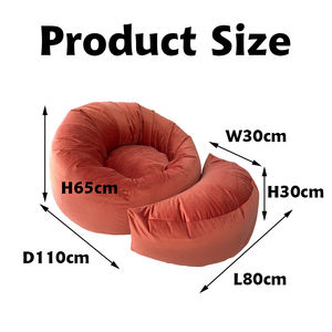 Giant Lounge Living Room Bean Bag Sofa <span class=keywords><strong>EPS</strong></span> Filling Gaming <span class=keywords><strong>Beanbag</strong></span> Cover Adult Kids Moonlight Bean Bag Chair Custom wholesale - Product Image 2