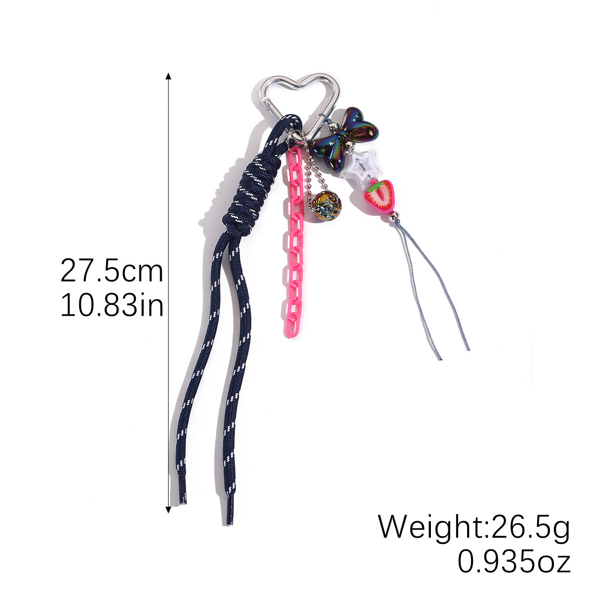 K2508-27 black rope strawberry