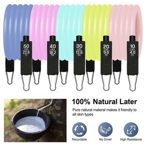 Macaron Color 11pcs Resistance <b>Bands</b> Set Latex <b>Workout</b> <b>Bands</b> Fitness Exercise Kit Home Gym OEM - Product Image 2