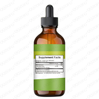Compléments d'extrait de mélisse biologique 60 ml en gouttes, liquide oral végétalien pour adultes, avec bienfaits pour la gestion de l'énergie