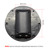 Haut-parleur à ruban Samtronic 100 mm, 4 pouces, 8 ohms, en aluminium, pour home cinéma, design ABS avec chambre arrière