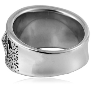 yunnique Men's <b>Titanium</b> Steel <b>Ring</b> Star Pattern Geometric Design Stainless Steel Jewelry Gift Fashion <b>Rings</b> - Product Image 3