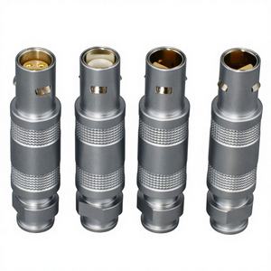 RealRun Aviation Plug Connector Zelfvergrendelende halvemaanvormige stekker 1/<span class=keywords><strong>2</strong></span>/3/4/5 naar NP coaxiale connector Zorgt voor een stabiele verbinding - Product Image 5