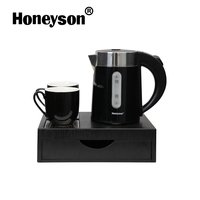 Ensemble bouilloire électrique Offres Spéciales et plateau à thé/café pour chambres d'hôtel Usage domestique direct du fabricant Fournitures d'hôtel