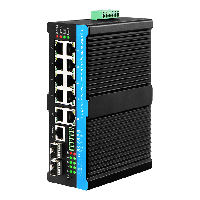 Olycom 2.5G Fiber Uplink Hardened Network 240W/480W/720W 8-Port Gigabit 90W PoE Managed Switch