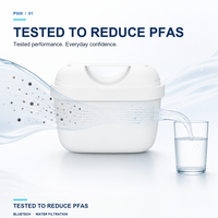 Cartouches de filtre à eau domestiques haute performance pour l'élimination des impuretés PFAS, des plomb et des métaux lourds, lot de 4, compatibles Brit a NSF LFGB