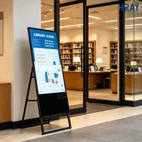 Pantalla Digital Portátil Android HRAY de 32 Pulgadas para Bibliotecas Universitarias, Información de Actividades de Lectura, Compatible con OEM y ODM