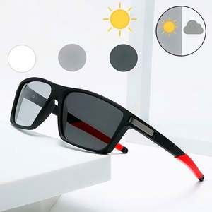 Lunettes de soleil polarisées personnalisées avec logo, vente en gros, UV400, photochromiques, pour le cyclisme, les sports de plein air, et la conduite, pour hommes - Product Image 1